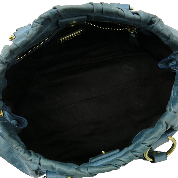 MiuMiu(�̿�̿�) VITELLO LUX ���ڷ� ���� ��Ƽ�� �Ľ��� ���� ����ΰ� ��Ʈ�� + �����Ʈ�� 2WAY �̹���6 - ���̺��� �߰���ǰ