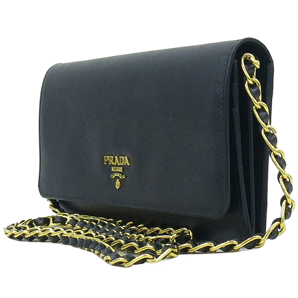 Prada(�����) 1M1290 SAFFIANO METAL NERO ���ǾƳ� ���� ����ΰ� Ŭ��ġ ü�� ũ�ν��� �̹���3 - ���̺��� �߰���ǰ