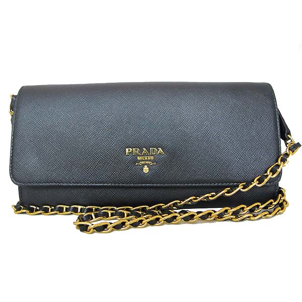 Prada(�����) 1M1290 SAFFIANO METAL NERO ���ǾƳ� ���� ����ΰ� Ŭ��ġ ü�� ũ�ν��� [��õ��] �̹���2 - ���̺��� �߰���ǰ