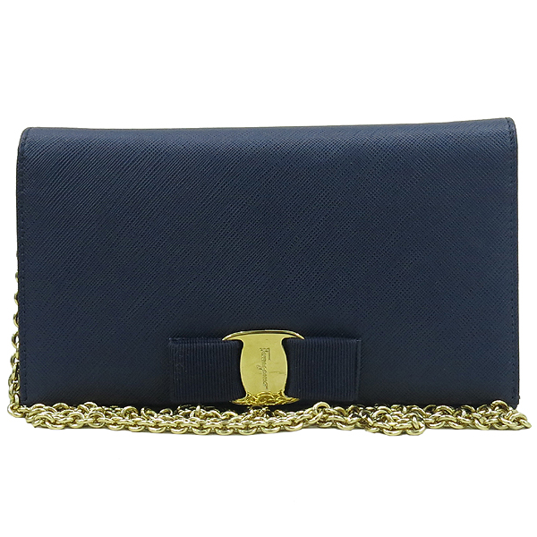 Ferragamo(��󰡸�) 22 B850 ���̺� ���ǾƳ� ���� �ٶ���� �̴� �÷� ü�� ũ�ν��� �̹���2 - ���̺��� �߰���ǰ