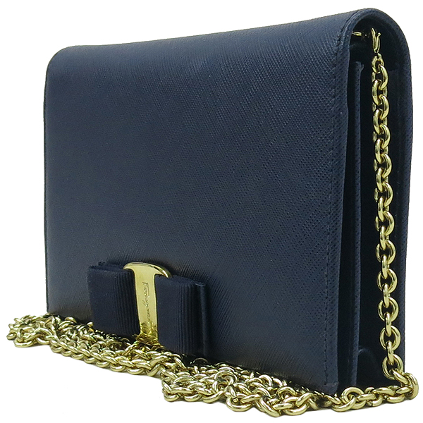 Ferragamo(��󰡸�) 22 B850 ���̺� ���ǾƳ� ���� �ٶ���� �̴� �÷� ü�� ũ�ν��� �̹���3 - ���̺��� �߰���ǰ