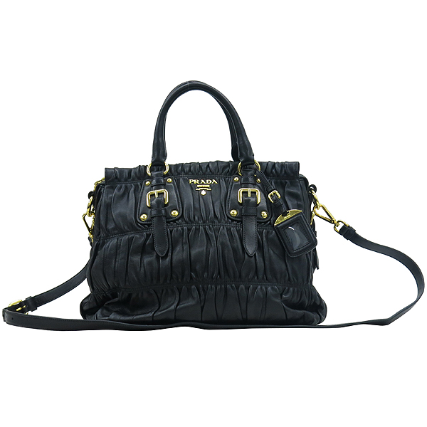 Prada(�����) BN1336 NAPPA GAUFRE NERO ����Ų ���� ������ ����ΰ� ��Ʈ�� + �����Ʈ�� 2WAY �̹���2 - ���̺��� �߰���ǰ