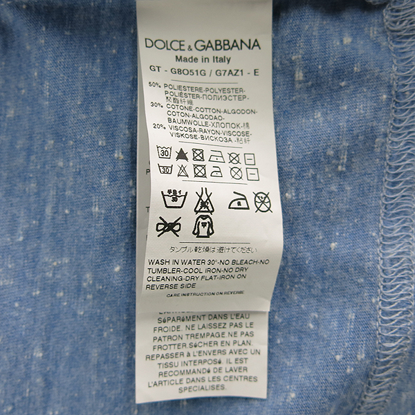 D&G(��ü&���ٳ�) 12SS BOXE ������ ���̳� ���� Ƽ���� [���빮��] �̹���5 - ���̺��� �߰���ǰ