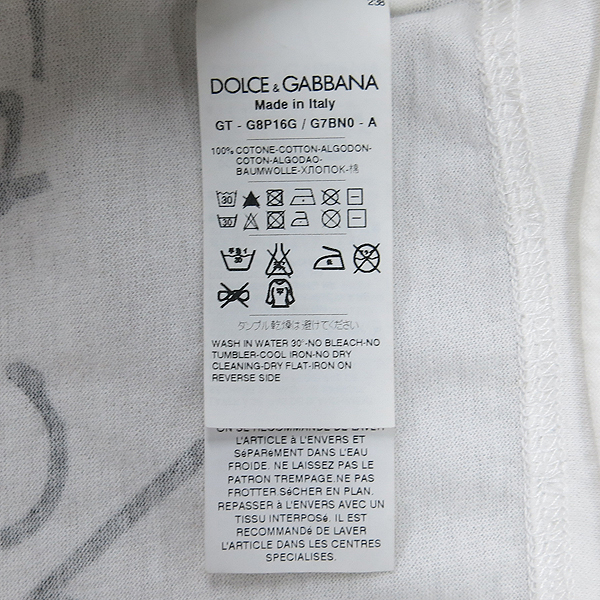 D&G(��ü&���ٳ�) 12SS �Ͽ��� ������ ���� Ƽ���� [���빮��] �̹���5 - ���̺��� �߰���ǰ