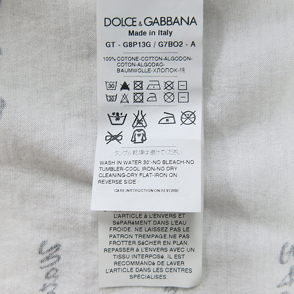 D&G(��ü&���ٳ�) 12SS �ڸ���ī ������ ���� Ƽ���� [���빮��] �̹���5 - ���̺��� �߰���ǰ