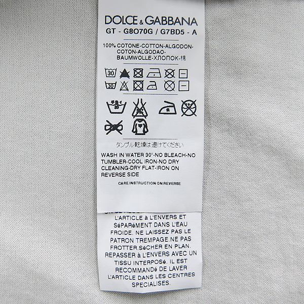 D&G(��ü&���ٳ�) 12SS �ĳ��� ������ ���̳� ���� Ƽ���� [���빮��] �̹���5 - ���̺��� �߰���ǰ