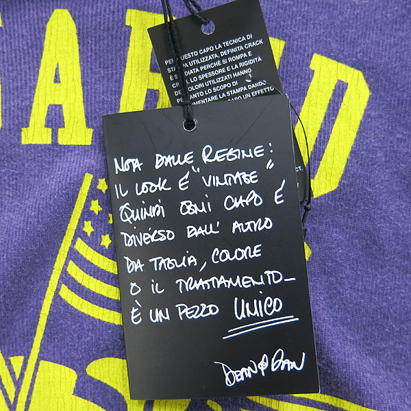 DSQUARED2(�������2) 12SS  �ΰ� ����Ʈ ���� Ƽ���� [���빮��] �̹���4 - ���̺��� �߰���ǰ