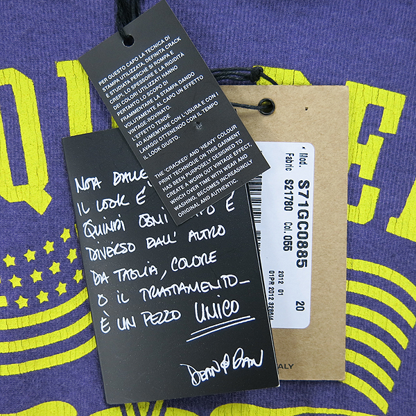 DSQUARED2(�������2) 12SS �� �ΰ� ����Ʈ ���� Ƽ���� [���빮��] �̹���4 - ���̺��� �߰���ǰ