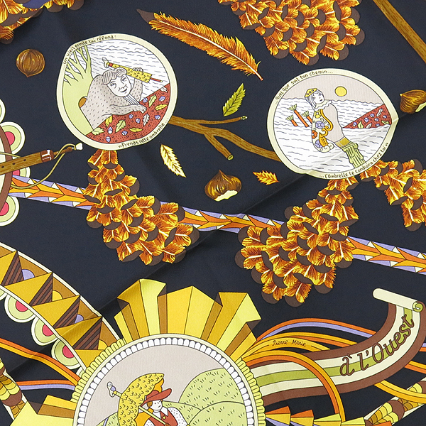 Hermes(�����޽�) 100% ��ũ 70cm ��ī�� �̹���3 - ���̺��� �߰���ǰ