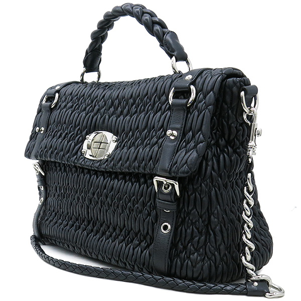 MiuMiu(�̿�̿�) RN0645 NAPPA CLOQUET ���� ���� PATITINA ��Ƽ�� ����ΰ� �� ��� ��Ʈ�� + ü�� �����Ʈ�� 2WAY �̹���3 - ���̺��� �߰���ǰ