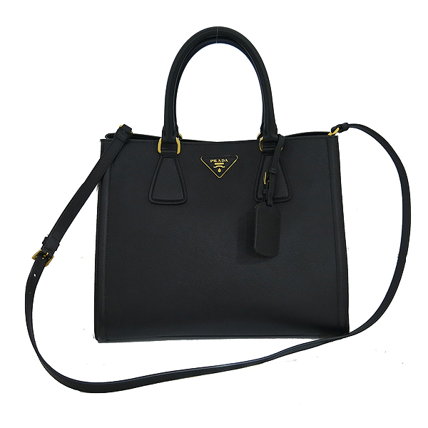 Prada(�����) BN2438 SAFFIANO LUX NERO ���ǾƳ� ����  ���� & ȭ��Ʈ ���� �ΰ� ��Ʈ�� + �����Ʈ�� [���빮��] �̹���2 - ���̺��� �߰���ǰ