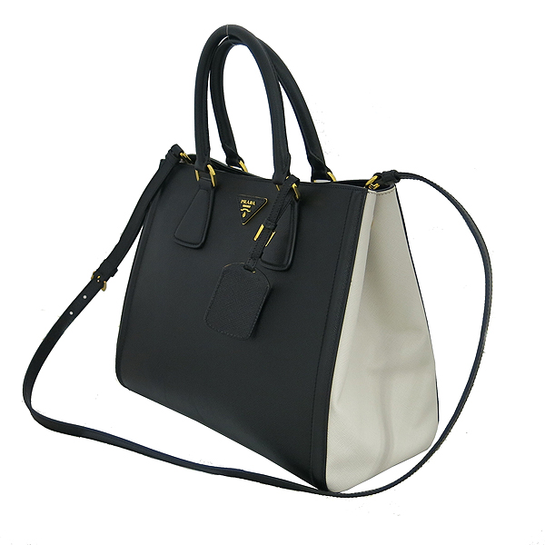 Prada(�����) BN2438 SAFFIANO LUX NERO ���ǾƳ� ����  ���� & ȭ��Ʈ ���� �ΰ� ��Ʈ�� + �����Ʈ�� [���빮��] �̹���3 - ���̺��� �߰���ǰ