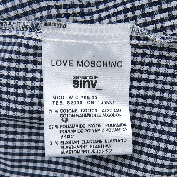 Moschino(��Ű��) ���� ��Ű�� ���üũ ���� ��� ���콺 [�λ꼾�Һ���] �̹���4 - ���̺��� �߰���ǰ