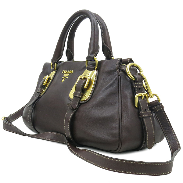 Prada(�����) BN1904 SOFT CALF ����Ʈ ī�� ���ں��� ���� ����ΰ� ��Ʈ�� + �����Ʈ�� 2WAY �̹���3 - ���̺��� �߰���ǰ