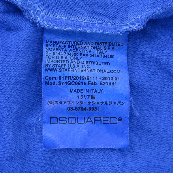 DSQUARED2 (�������2) S74GC0815 ���� �÷� �׶��̼� ��Ƽ�� Ƽ���� �̹���4 - ���̺��� �߰���ǰ