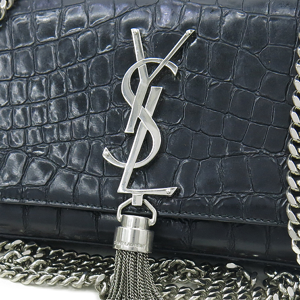 SAINTLAURENT PARIS(���ζ��ĸ�) 354120 16 F/W ���� ũ��Ŀ���� ���� �Ұ��� Ŭ���� �׽� ��ÿ ü�� ����� ũ�ν��� �̹���4 - ���̺��� �߰���ǰ