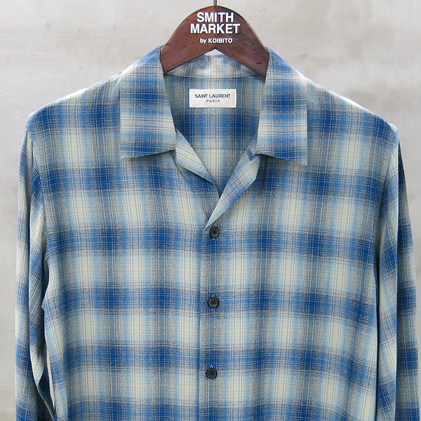 SAINTLAURENT PARIS(���ζ��ĸ�) 14AW 356119 Y745F ���ڻ� ���� üũ ������ ���� [���빮��] �̹���2 - ���̺��� �߰���ǰ