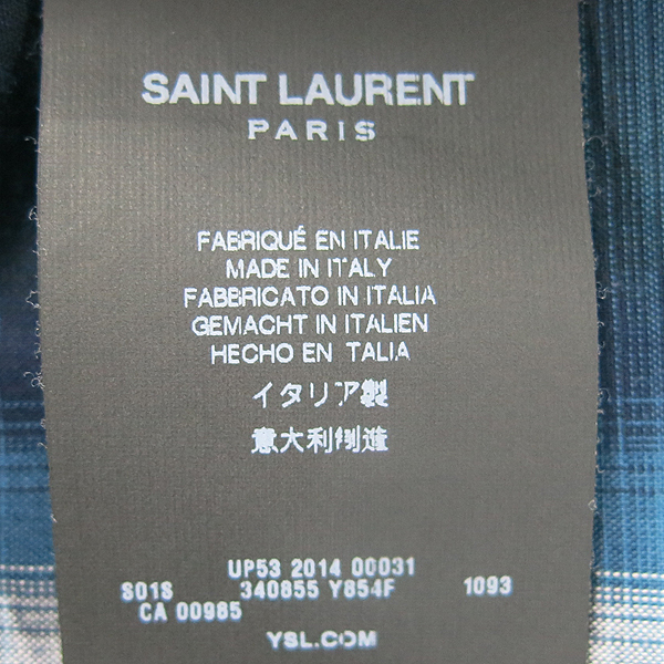 SAINTLAURENT PARIS(���ζ��ĸ�) 14FW 340855 Y854F ���� �ö��� üũ ������ ���� [���빮��] �̹���4 - ���̺��� �߰���ǰ