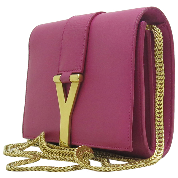 YSL(�Ի��ζ�) 311215 Y�ΰ� SOFT CALF ���� ü�� �̴� Ŭ��ġ �� ũ�ν��� �̹���3 - ���̺��� �߰���ǰ