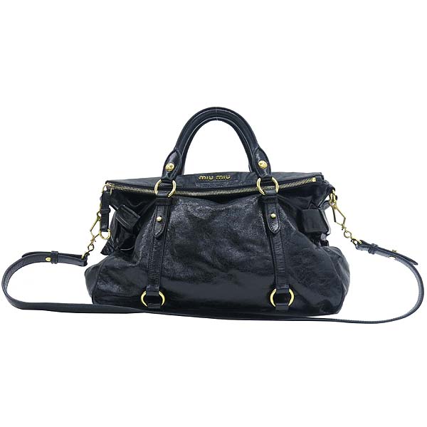 MiuMiu(�̿�̿�) RT0365 VITELLO LUX �������� ������� ����ΰ� ��Ʈ�� + �����Ʈ�� 2WAY �̹���2 - ���̺��� �߰���ǰ