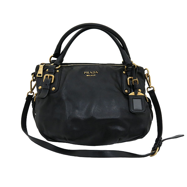Prada(�����) BR4281 SOFTCALF NERO ����Ʈ ī����Ų ���� ����ΰ� ��Ʈ�� + �����Ʈ�� 2WAY [�λ꼾�Һ���] �̹���2 - ���̺��� �߰���ǰ