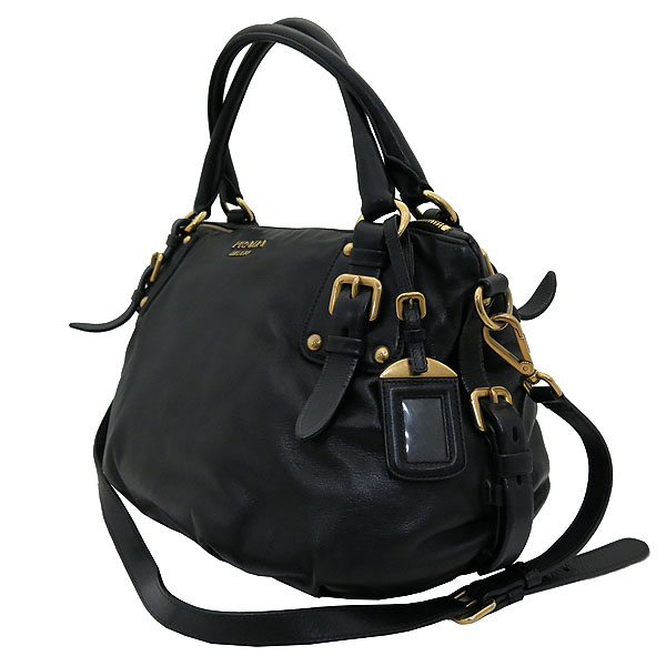 Prada(�����) BR4281 SOFTCALF NERO ����Ʈ ī����Ų ���� ����ΰ� ��Ʈ�� + �����Ʈ�� 2WAY [�λ꼾�Һ���] �̹���3 - ���̺��� �߰���ǰ