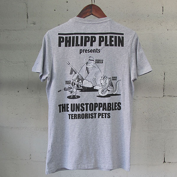 PHILIPP PLEIN(�ʸ��÷���) FW14HM341090 Gangsta Frog ������ ť�� ��� ������ ���� Ƽ���� [���빮��] �̹���3 - ���̺��� �߰���ǰ