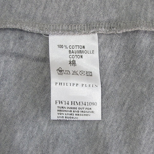 PHILIPP PLEIN(�ʸ��÷���) FW14HM341090 Gangsta Frog ������ ť�� ��� ������ ���� Ƽ���� [���빮��] �̹���4 - ���̺��� �߰���ǰ