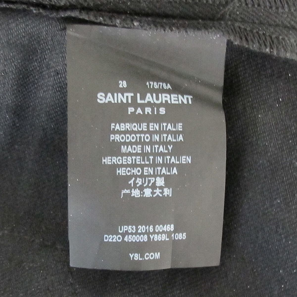 SAINTLAURENT PARIS(���ζ��ĸ�) 16FW 450008 Y869L ���� �÷� ��Ʈ���̵� ������ ���� [���빮��] �̹���4 - ���̺��� �߰���ǰ