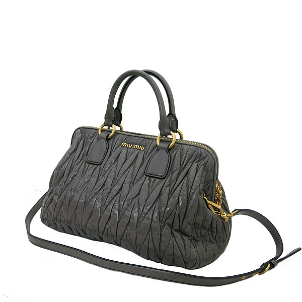 MiuMiu(�̿�̿�) RL0061 �׷��� ���� MATELASSE (��Ʈ���) ���� �ΰ� ��� 2WAY [�λ꼾�Һ���] �̹���3 - ���̺��� �߰���ǰ