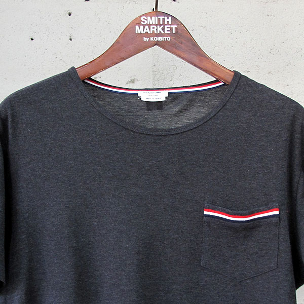 THOM BROWNE(�����) MJS010 A00047 ���� �׷��� �ñ׳��� ���� ������ ���� Ƽ���� [���빮��] �̹���2 - ���̺��� �߰���ǰ