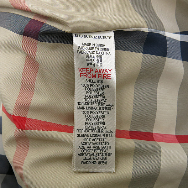 Burberry(������) 14Y162cm ĥ�己 ���� üũ ���� �ĵ� ���� ���� �̹���5 - ���̺��� �߰���ǰ