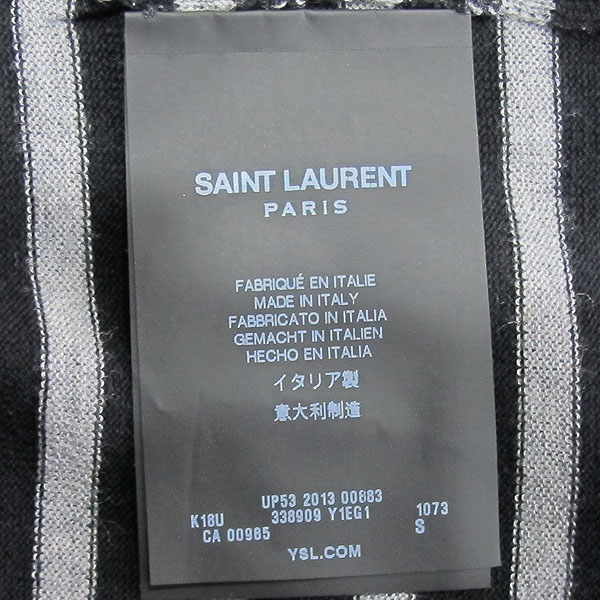 SAINTLAURENT PARIS(���ζ��ĸ�) 13SS 338909 Y1EG1 �� 100% ����+�׷��� ��Ʈ������ ������ ���� Ƽ���� [���빮��] �̹���4 - ���̺��� �߰���ǰ