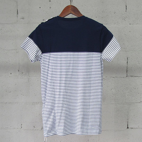 Balmain(�߸�) 14SS S4HJ652C490 ���̺� ��Ʈ������ ��ư ��� ������ ���� Ƽ���� [���빮��] �̹���3 - ���̺��� �߰���ǰ