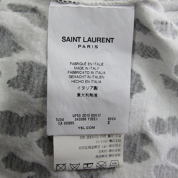 SAINTLAURENT PARIS(���ζ��ĸ�) 13SS 343388 Y2EE1 �����ĵ� ������ ������ ���� Ƽ���� [���빮��] �̹���4 - ���̺��� �߰���ǰ