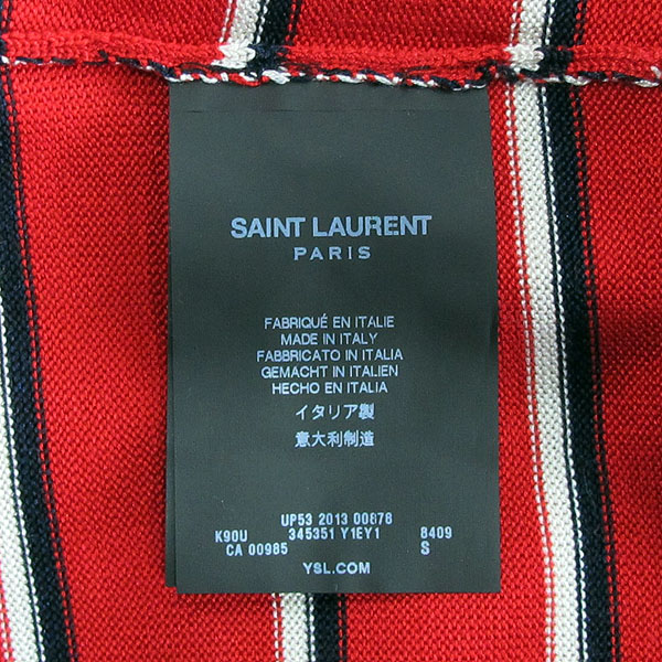 SAINTLAURENT PARIS(���ζ��ĸ�) 13SS 345351 Y1EY1 ��ũ 100% ���� ��Ʈ������ ������ ���� ��Ʋ�� Ƽ���� [���빮��] �̹���4 - ���̺��� �߰���ǰ