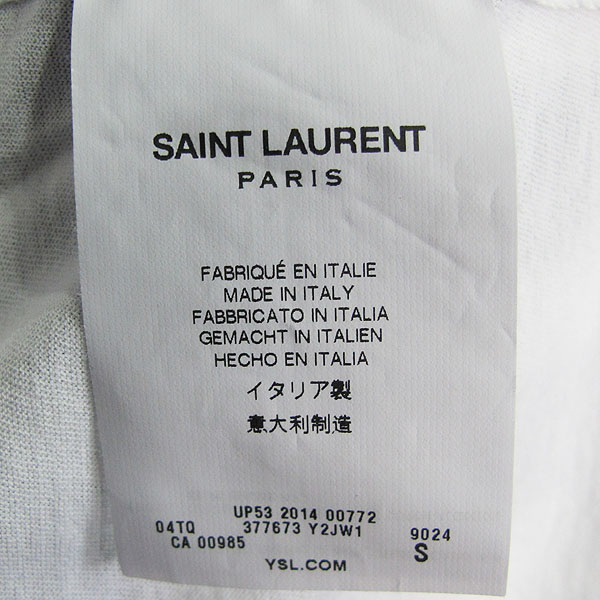 SAINTLAURENT PARIS(���ζ��ĸ�) 14SS 377673 Y2JW1 ���ص� ������ ������ ���� Ƽ���� [���빮��] �̹���4 - ���̺��� �߰���ǰ