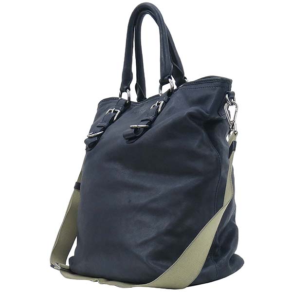 Prada(�����) VA0898 NAPPA AVIATOR DENIM ����Ų ���̺� �ΰ� ������ ��Ʈ�� + �����Ʈ�� [��������] �̹���3 - ���̺��� �߰���ǰ