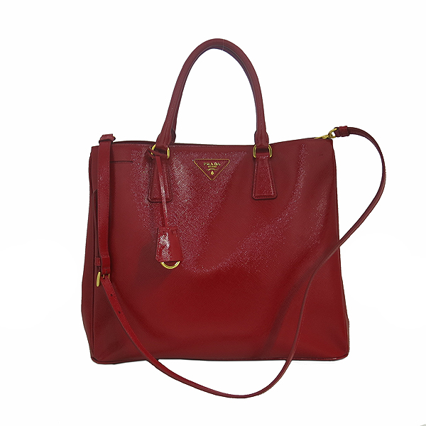Prada(�����) BN2406 SAFFIANO VERNIC ROSSO ���� ���ǾƳ� ���̴�Ʈ ����ΰ� ��Ʈ�� 2WAY [���빮��] �̹���2 - ���̺��� �߰���ǰ