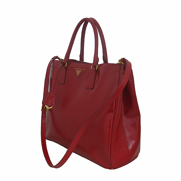 Prada(�����) BN2406 SAFFIANO VERNIC ROSSO ���� ���ǾƳ� ���̴�Ʈ ����ΰ� ��Ʈ�� 2WAY [���빮��] �̹���3 - ���̺��� �߰���ǰ