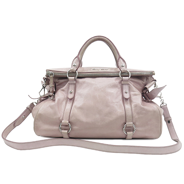 MiuMiu(�̿�̿�) RT0365 VITELLO LUX ��ũ ���� ������� ����ΰ� ��Ʈ�� + �����Ʈ�� 2WAY �̹���2 - ���̺��� �߰���ǰ