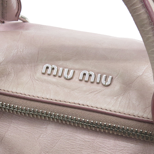 MiuMiu(�̿�̿�) RT0365 VITELLO LUX ��ũ ���� ������� ����ΰ� ��Ʈ�� + �����Ʈ�� 2WAY �̹���4 - ���̺��� �߰���ǰ