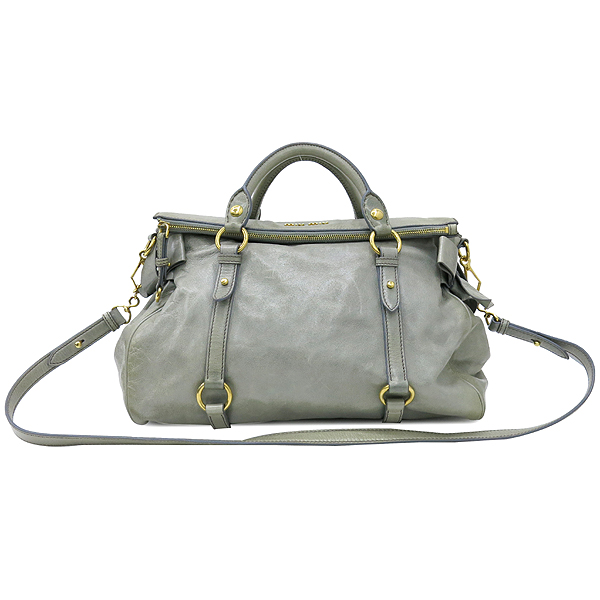 MiuMiu(�̿�̿�) RT0365 VITELLO LUX ����Ʈ �׷��� ���� ��� ���� �ΰ� ��ÿ 2WAY �̹���2 - ���̺��� �߰���ǰ