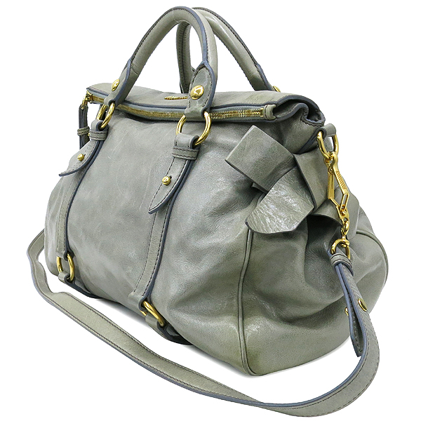 MiuMiu(�̿�̿�) RT0365 VITELLO LUX ����Ʈ �׷��� ���� ��� ���� �ΰ� ��ÿ 2WAY �̹���3 - ���̺��� �߰���ǰ