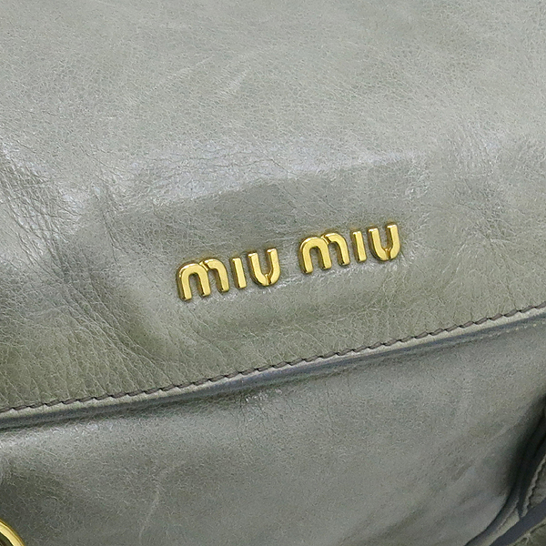 MiuMiu(�̿�̿�) RT0365 VITELLO LUX ����Ʈ �׷��� ���� ��� ���� �ΰ� ��ÿ 2WAY �̹���4 - ���̺��� �߰���ǰ