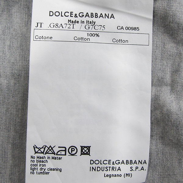 D&G(��ü&���ٳ�) 11SS G8A72T �׷��� ��Ƽ����� ������ ������ ���� Ƽ���� [���빮��] �̹���4 - ���̺��� �߰���ǰ