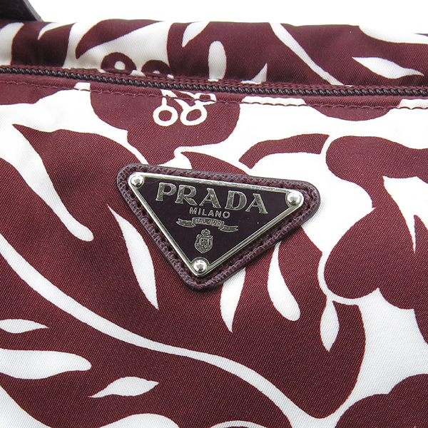 Prada(�����) B4696F TESSUTO STAMPAT AMARANTO1DIS ���ǵ� ���� �к긯 ���ǾƳ� �ڵ� �ﰢ�ΰ� ��Ʈ�� + �����Ʈ�� �̹���4 - ���̺��� �߰���ǰ