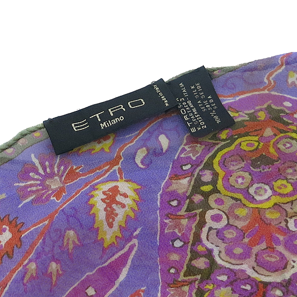 Etro(��Ʈ��) 100% ��ũ ������ ��ī�� [���빮��] �̹���3 - ���̺��� �߰���ǰ