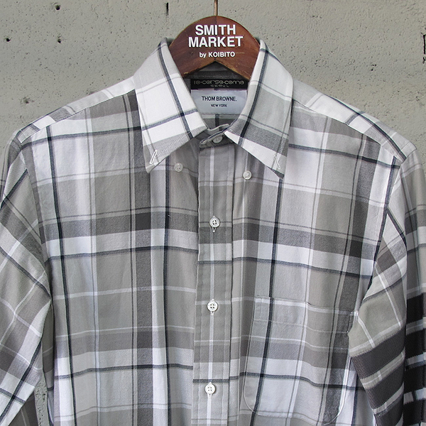 THOM BROWNE(�����) 14FW MWL157 AW8530 �׷��� �ö��� üũ ���� ������ ���� [���빮��] �̹���2 - ���̺��� �߰���ǰ