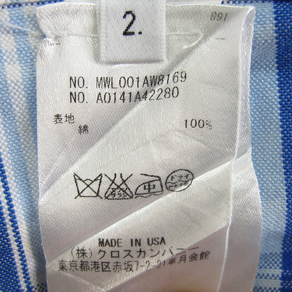 THOM BROWNE(�����) MWL001 AW8169 �� 100% ����+���̺� üũ ������ ���� [���빮��] �̹���4 - ���̺��� �߰���ǰ